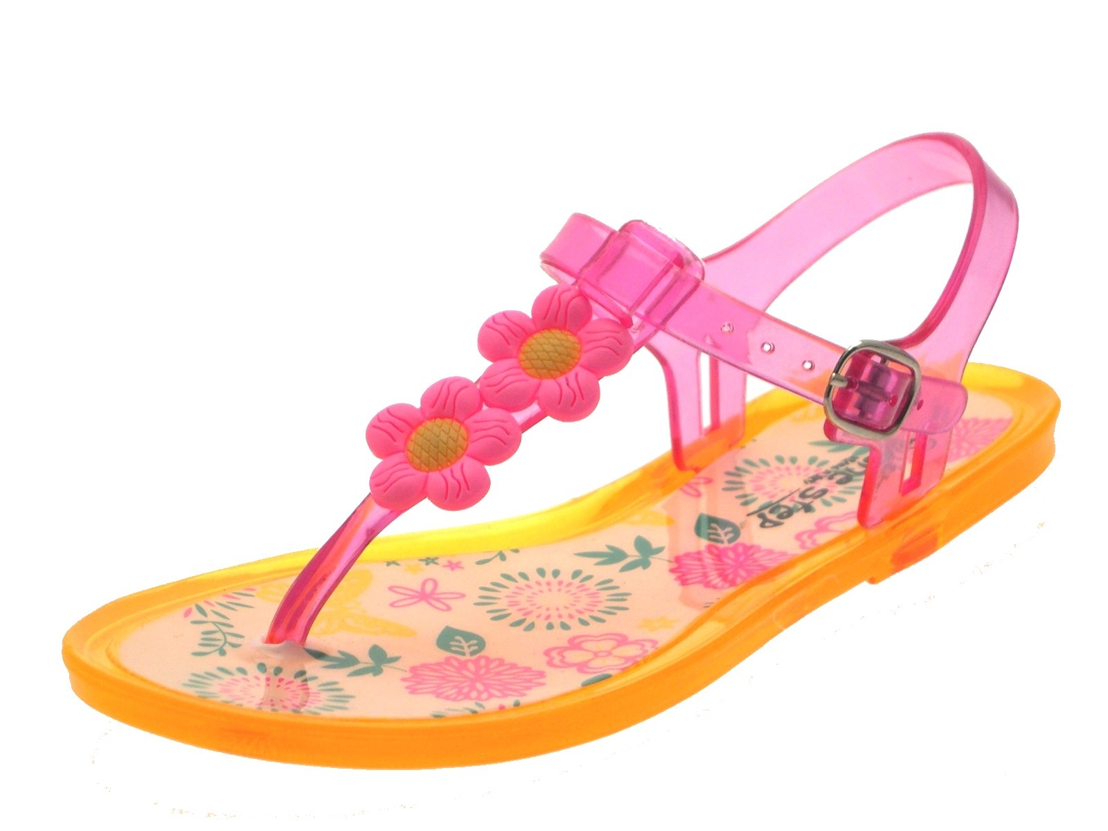 Kids Girls Jelly Sandals Summer Jellies Flip Flops Toe Posts Shoe Size